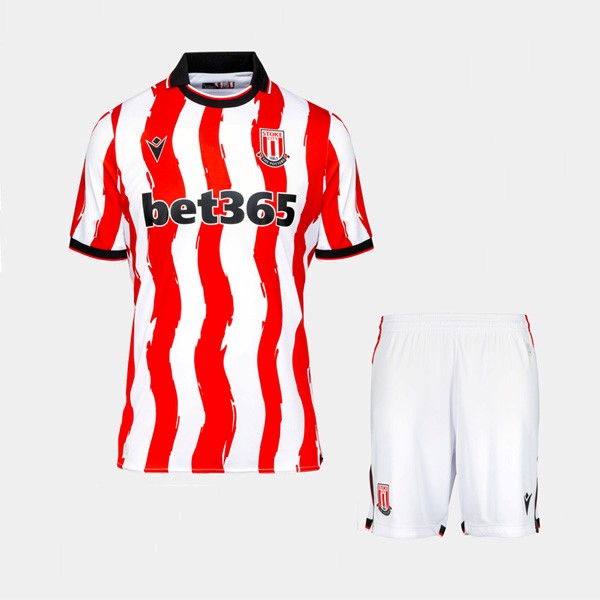 Camiseta Stoke City 1ª Niño 2025/26